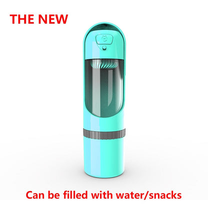 Pet Water Bottle With Food Container