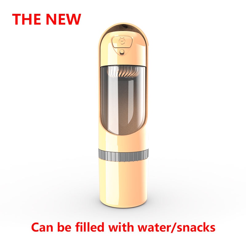 Pet Water Bottle With Food Container