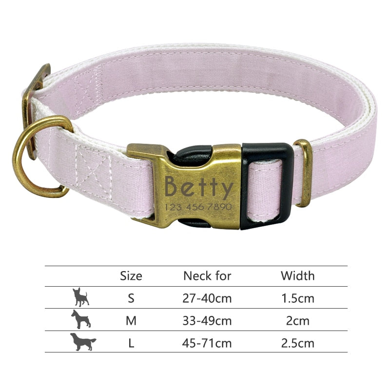 Personalized Nameplate ID Pet Collar