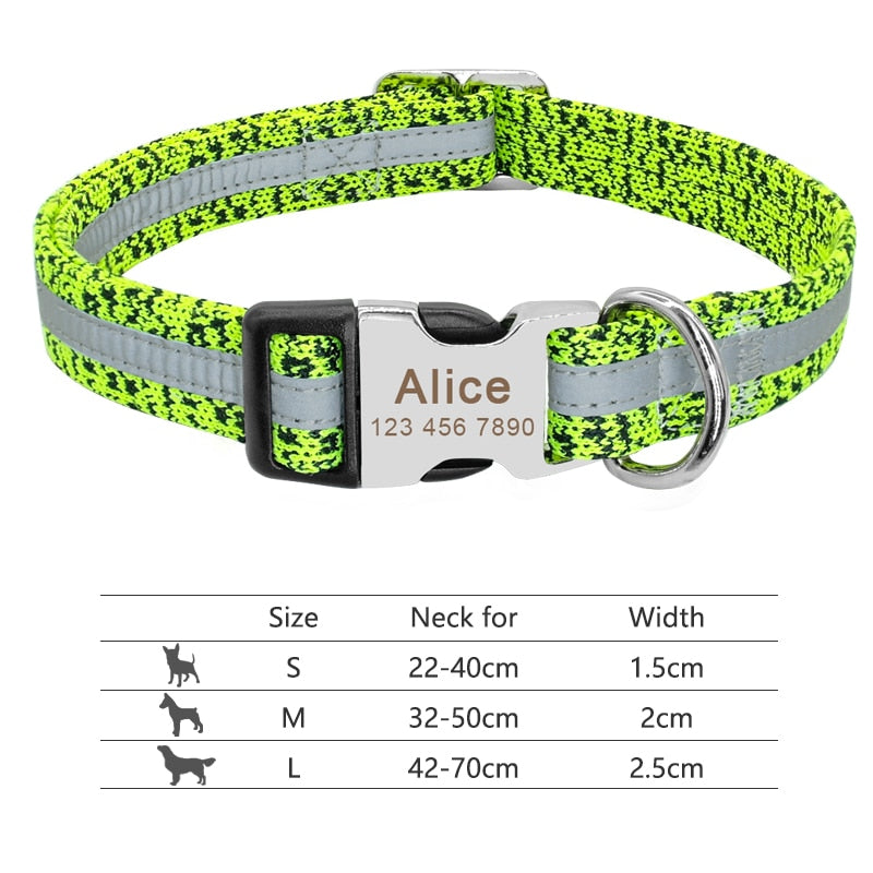 Personalized Nameplate ID Pet Collar