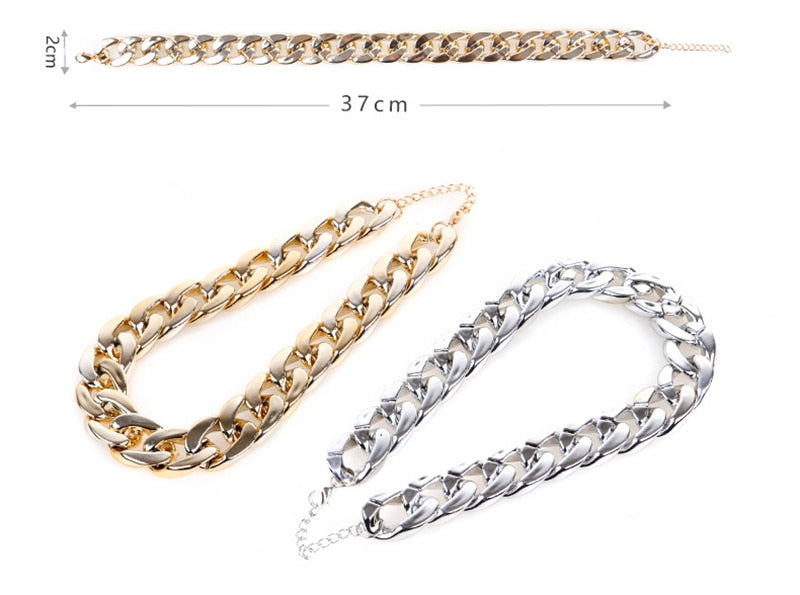 Gold Dog Chain Collar