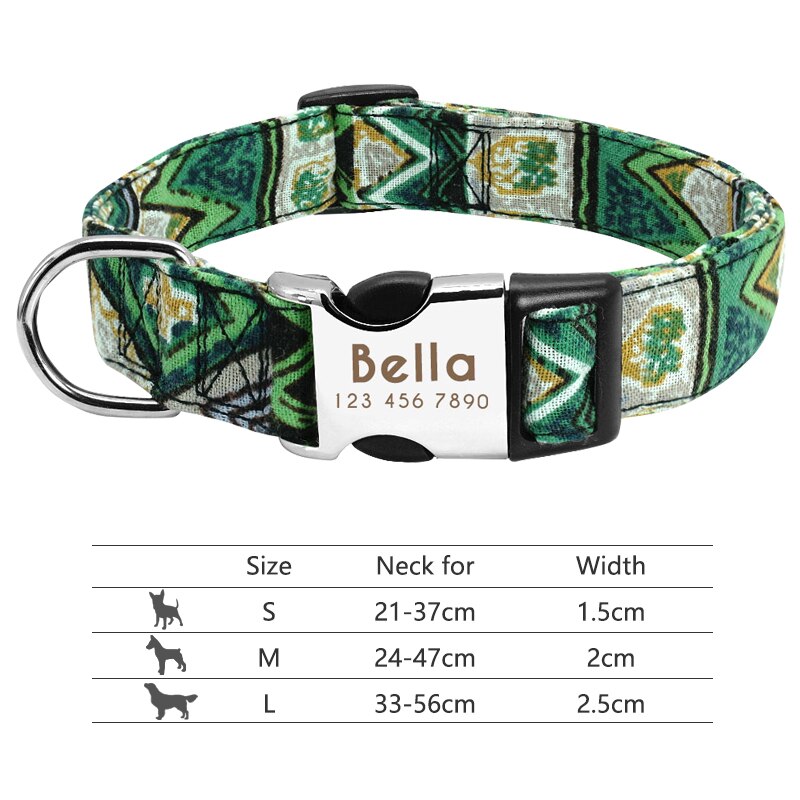 Personalized Nameplate ID Pet Collar