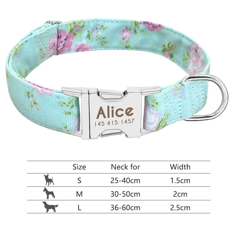 Personalized Nameplate ID Pet Collar