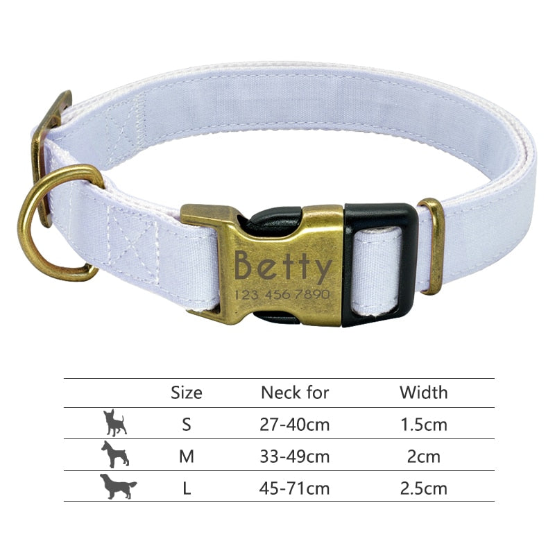 Personalized Nameplate ID Pet Collar