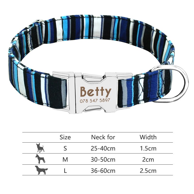 Personalized Nameplate ID Pet Collar