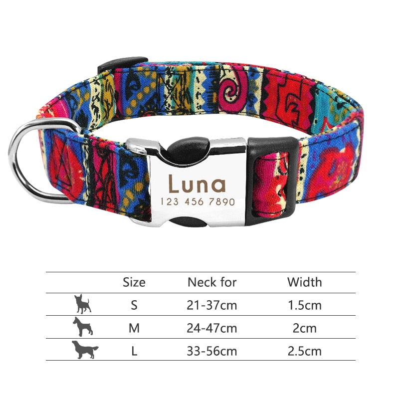 Personalized Nameplate ID Pet Collar