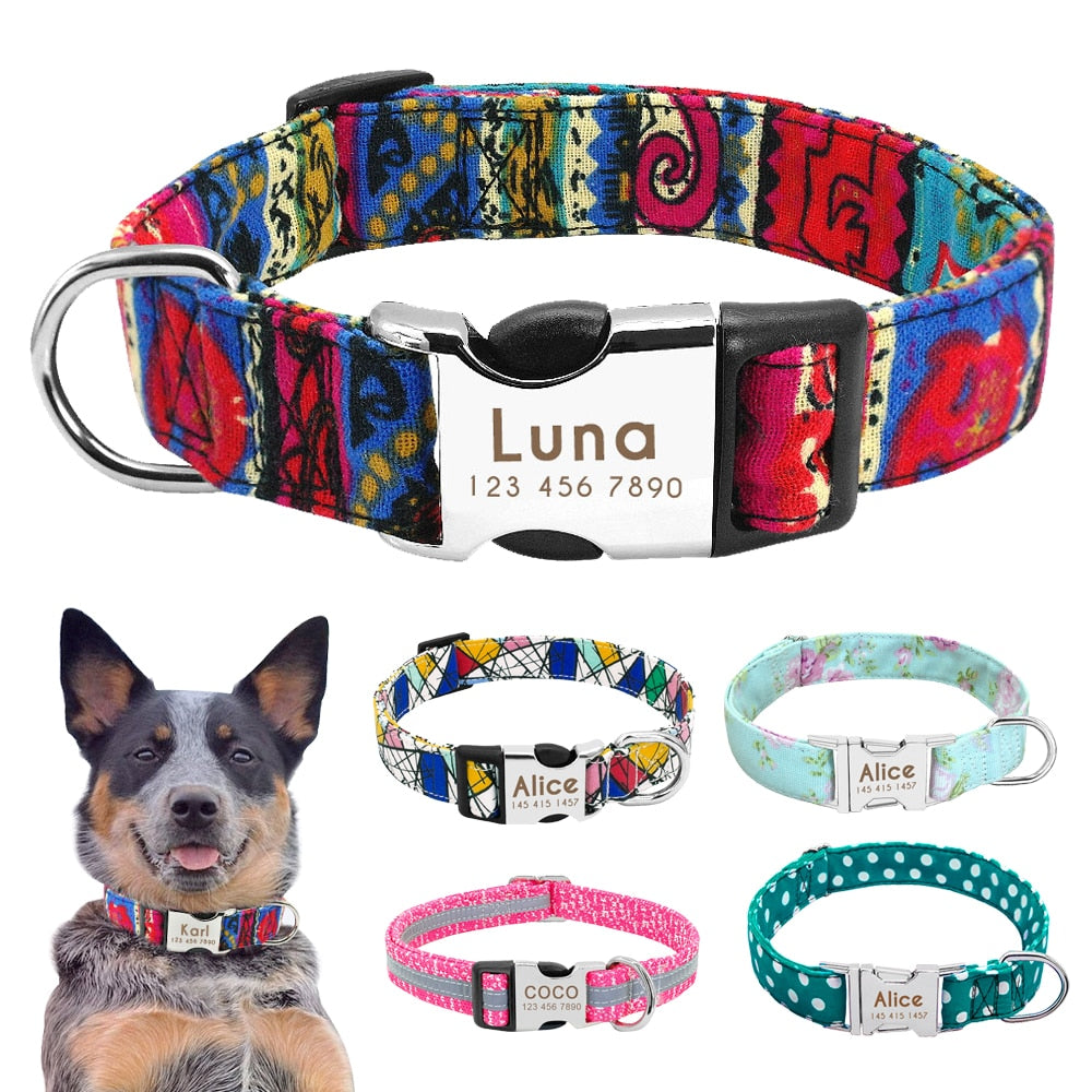 Personalized Nameplate ID Pet Collar