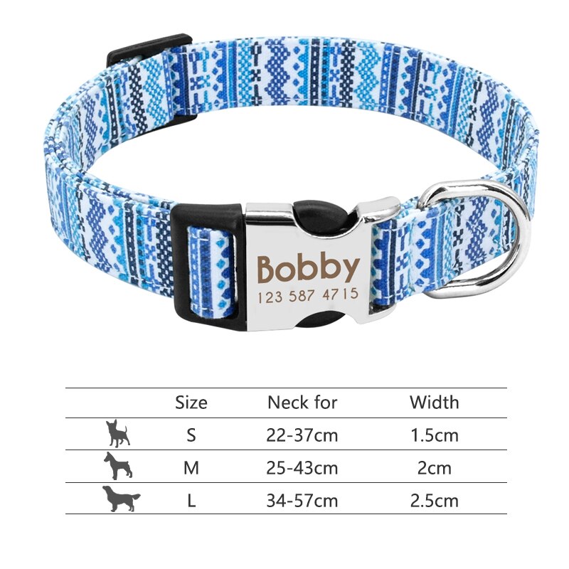 Personalized Nameplate ID Pet Collar