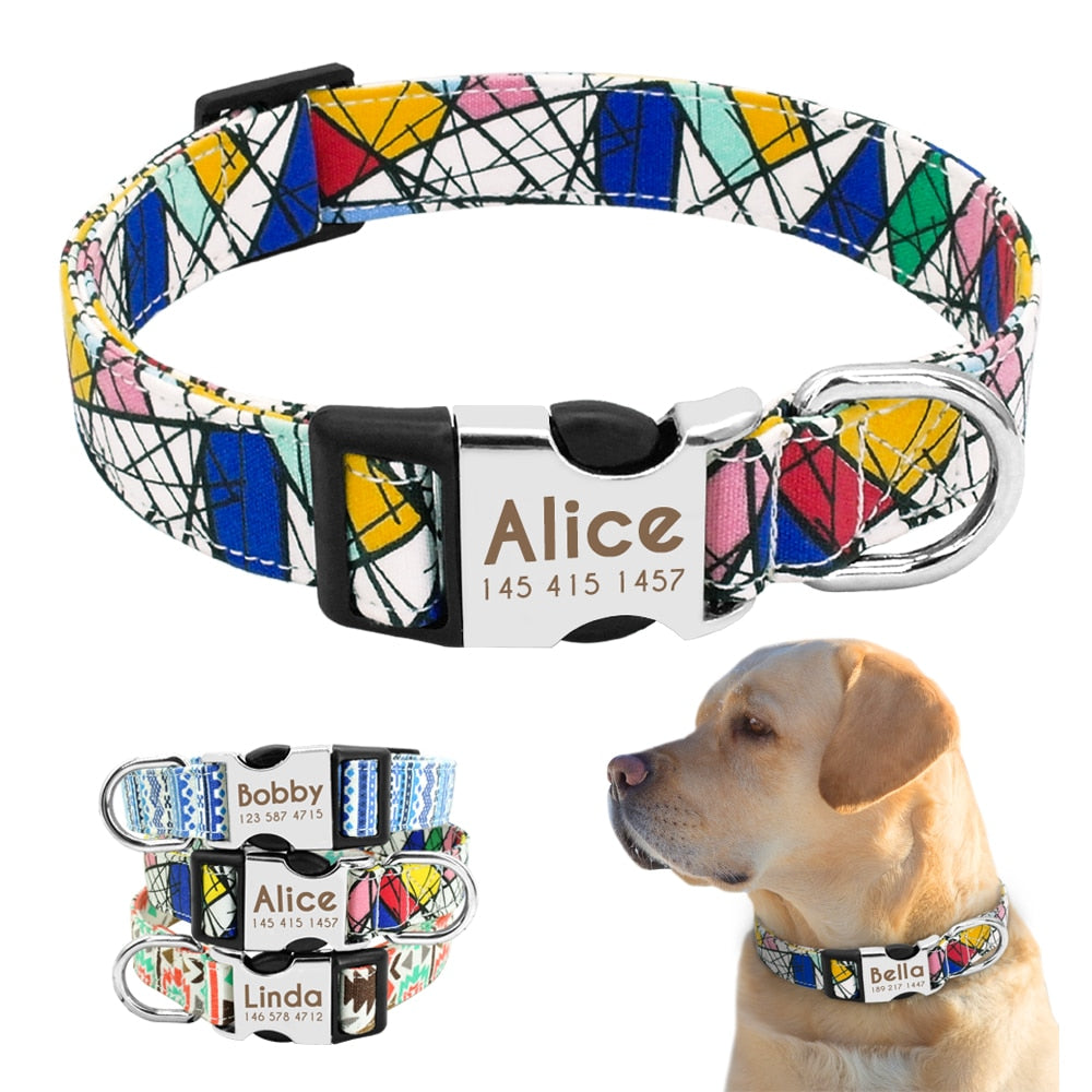 Personalized Nameplate ID Pet Collar