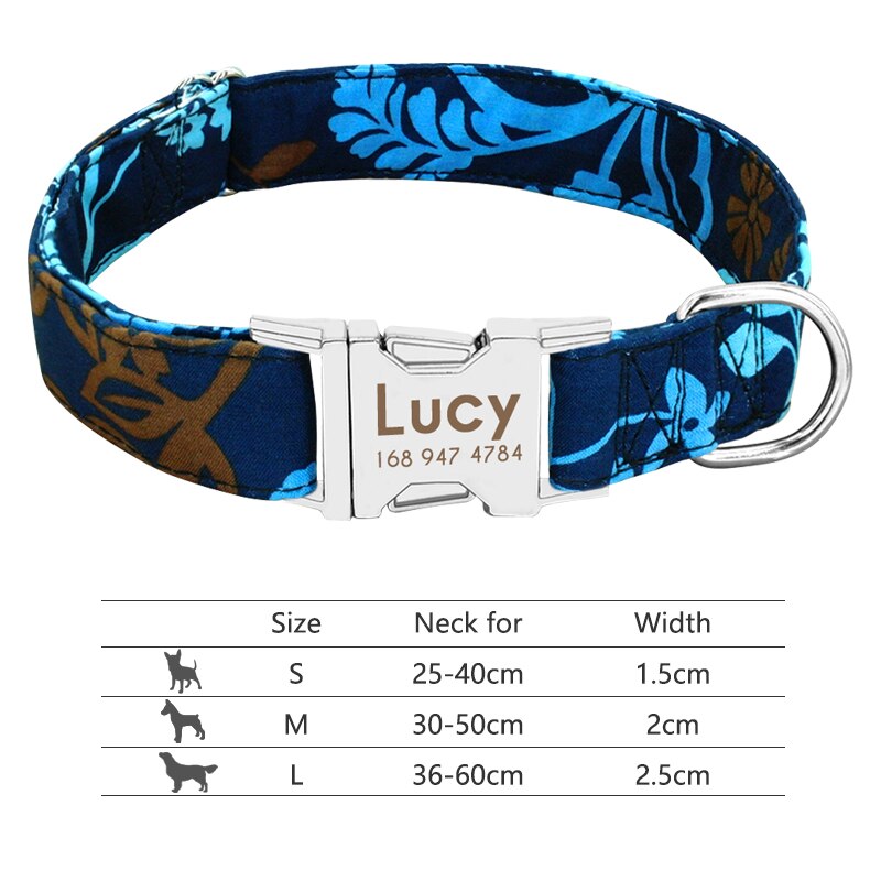 Personalized Nameplate ID Pet Collar