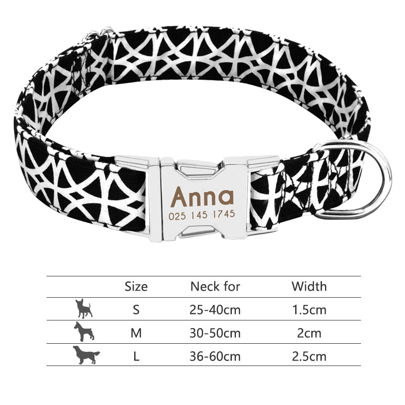 Personalized Nameplate ID Pet Collar