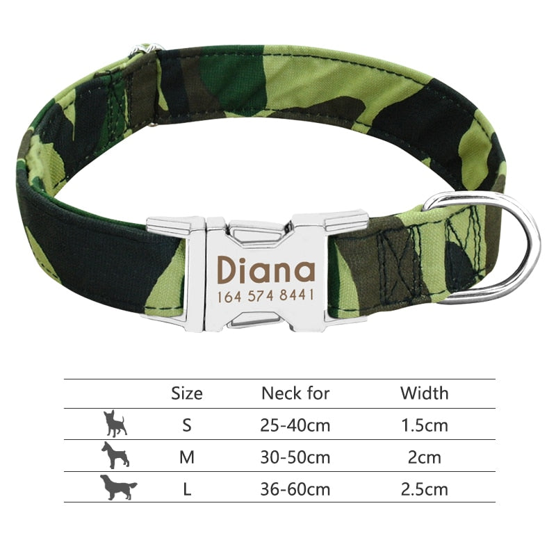 Personalized Nameplate ID Pet Collar