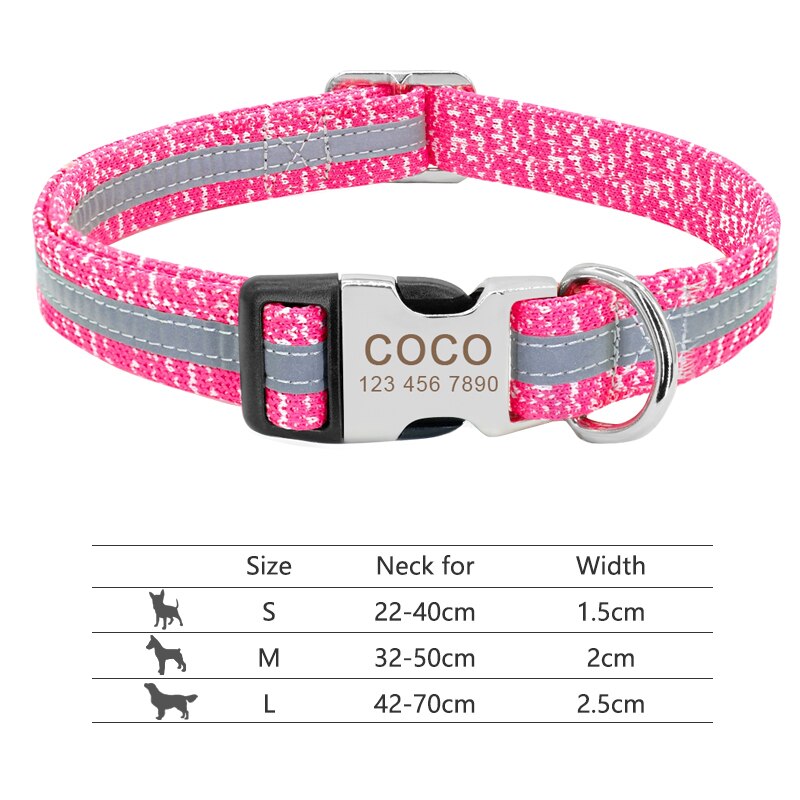 Personalized Nameplate ID Pet Collar