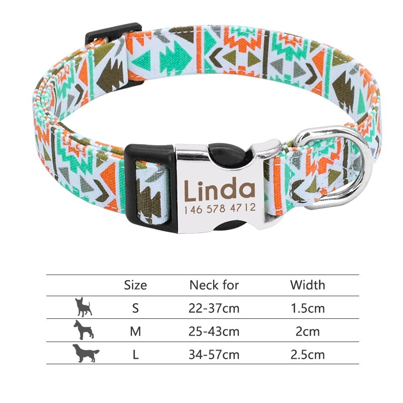 Personalized Nameplate ID Pet Collar